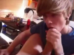 POV scene with a hot twink giving a BJ