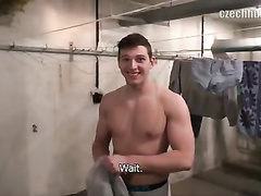 Sexy handsome young guy gets paid for having hot gay fun